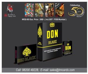 Paper DON BLACK Twin Deck Playing cards