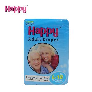 Happy Disposable Adult Diaper -L 10Pcs