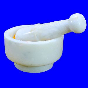 Marble and Granite Mortar Pestle