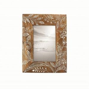 Bone Inlay Photo Frame