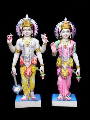 Marble Laxmi Narayan Statue