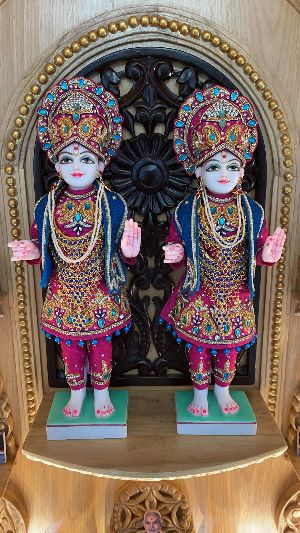Marble Swaminarayan statue