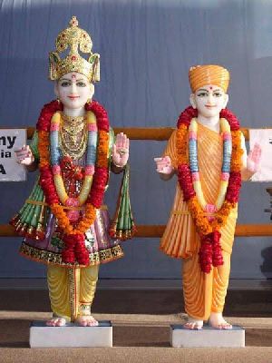 Marble Swaminarayan statue