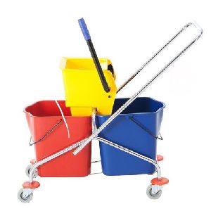 Double Bucket Wringer Trolley