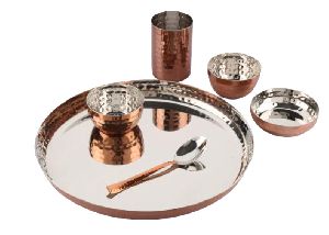 Rose Gold Copper Dinner Set