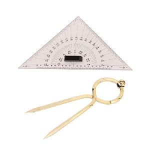 Navigation Protractor Triangle with Divider