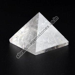 Clear Quartz Pyramid Stone