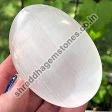 Selenite Oval Stone