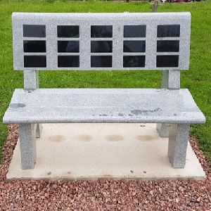 Granite Garden Bench