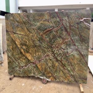 Rainforest Green Marble Slabs