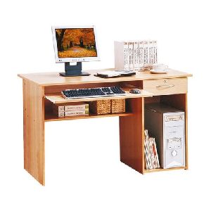 Single Drawer Wooden Computer Table