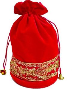 Red Velvet Potli Bag