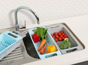 Adjustable Plastic Sink Drainer Basket