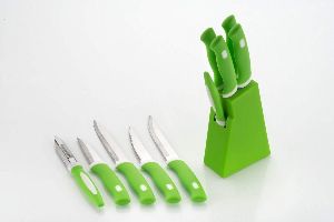 Knife Set with Stand