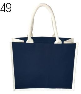 Front Canvas Jute Shopping Bag