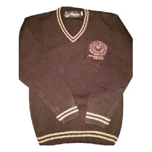 Brown School Uniform Sweater