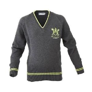 Grey School Uniform Sweater