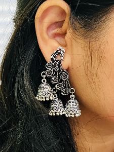 Artificial Silver Earrings
