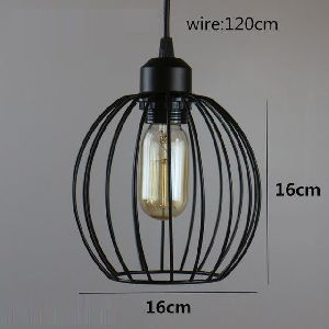 Metal round hanging lamp