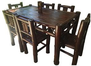 bamboo dining set