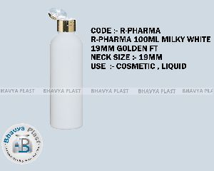 r-pharma 100 ml milk white pet bottle