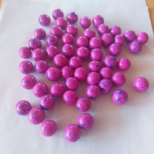 Pink Painted Glass Balls Italian Polished