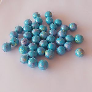 Firozi Painted Glass Balls Italian Polished