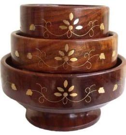 Wooden Bowl Set