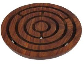 Wooden Circular Maze Ball Game