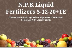 NPK Liquid Fertilizers 3-12-20+TE
