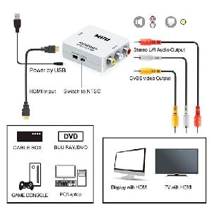 SCM-PRO HDMI 2AV UP Scaler 1080P HD Video Converter