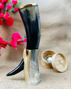 Natural Viking Drinking Horn Set