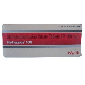 Hetrazan Diethylcarbamazine Citrate Tablet