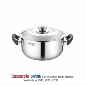 2700 ml Divine Stainless Steel Casserole