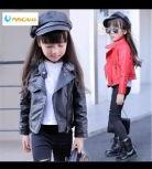 kids winter leather clothes