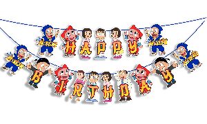 Ninja Hattori Happy Birthday Banner