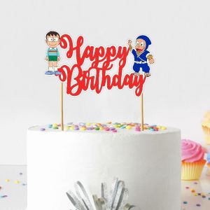 Ninja Hattori Happy Birthday Cake Topper