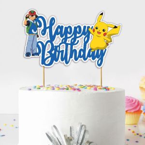 Pokemon Happy Birthday Cake Topper