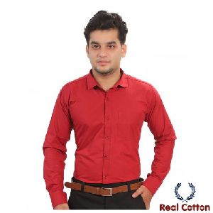 MENS PLAIN POPLIN SHIRT