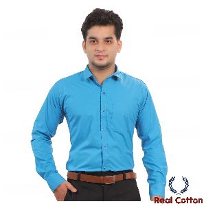 RC POPLIN TEABLUE TWILL MEN'S SHIRT