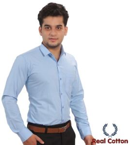 REAL COTTON CASUAL WEAR PREMIUM COTTON MEN'S PLAIN SHIRT