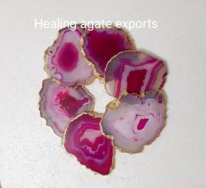 Agate Coaster Slice