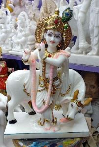 Marble God Krishna Statue