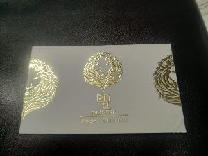 velvet 400 gsm gold foil embossed visiting card printing Services