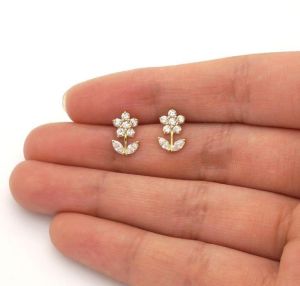 Daily Wear Diamond Earrings For Kids