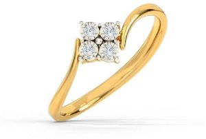 Party Wear Ladies Real Diamond Ring