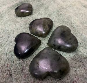 Heart Shaped Labradorite Gemstones