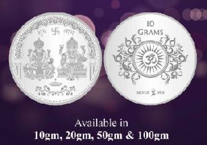 Sikkawala 999 Silver Laxmi Ganesh 10 Gm Coin