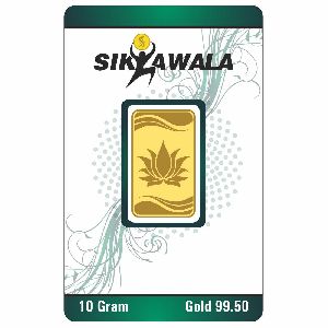 Sikkawala Lotus 99.50 Gold Bar 10 Gm