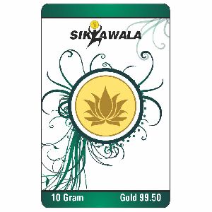 Sikkawala Lotus 99.50 Gold Coin 10 Gm